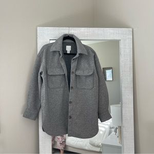 H&M oversized grey shacket
